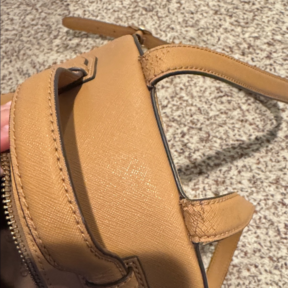 Tory Burch Camel Leather Backpack - Picture 5 of 9